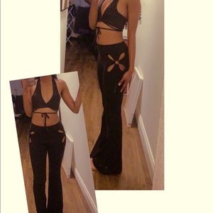 Shein black two piece outfit XS